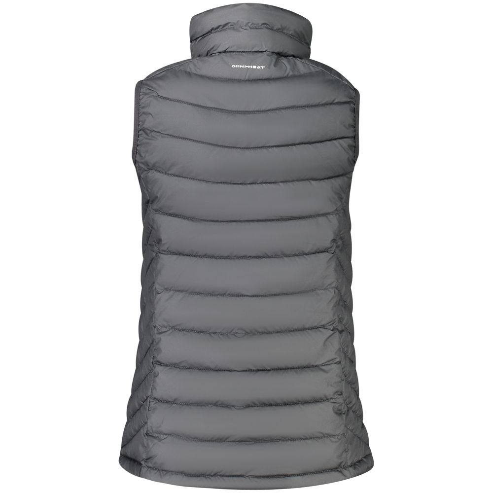 Black Polyester Sleeveless Jacket