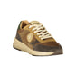Brown Polyester Athletic Sneakers