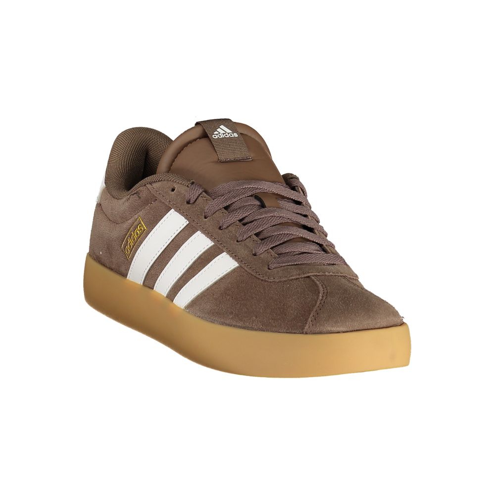 Brown Polyester Athletic Sneakers