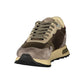 Green Polyester Athletic Sneakers