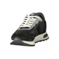 Black Polyester Athletic Sneakers