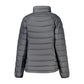 Black Polyester Full-Length Jacket