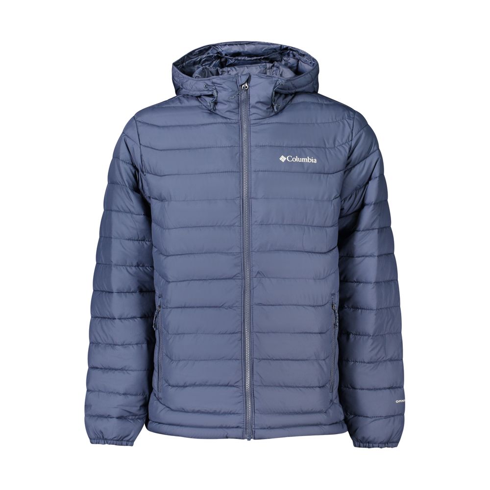 Blue Polyester Men's Jacket