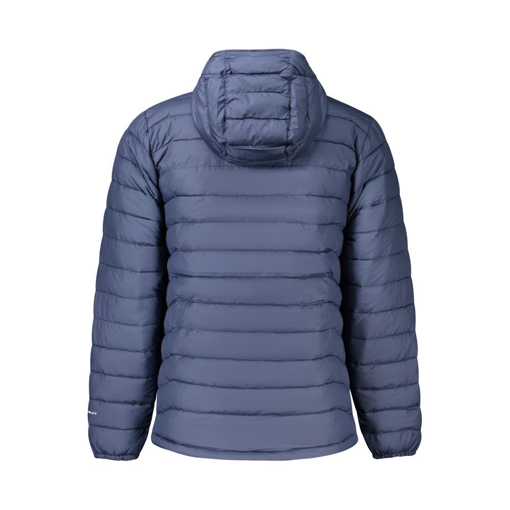 Blue Polyester Men's Jacket