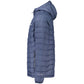 Blue Polyester Men's Jacket