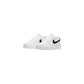 White Leather Low Top Sneakers