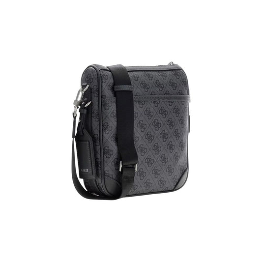 Gray Polyethylene Messenger Bag