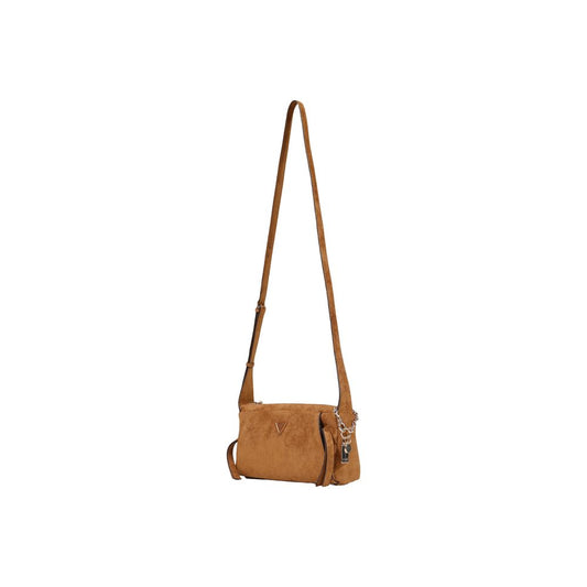 Brown Polyester Handbag
