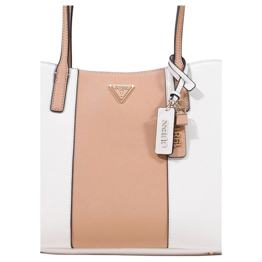 Beige Polyethylene Handbag