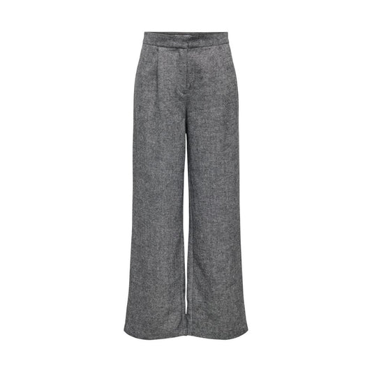 Gray Recycled Polyester Casual Pants