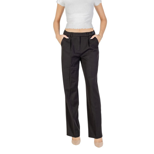 Black Recycled Polyester Dress Pants