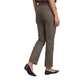 Brown Polyester Casual Pants