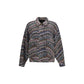 Multicolor Fabric Full-Length Jacket