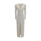 White Viscose Cocktail Dress