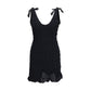Black Cotton Casual Dress