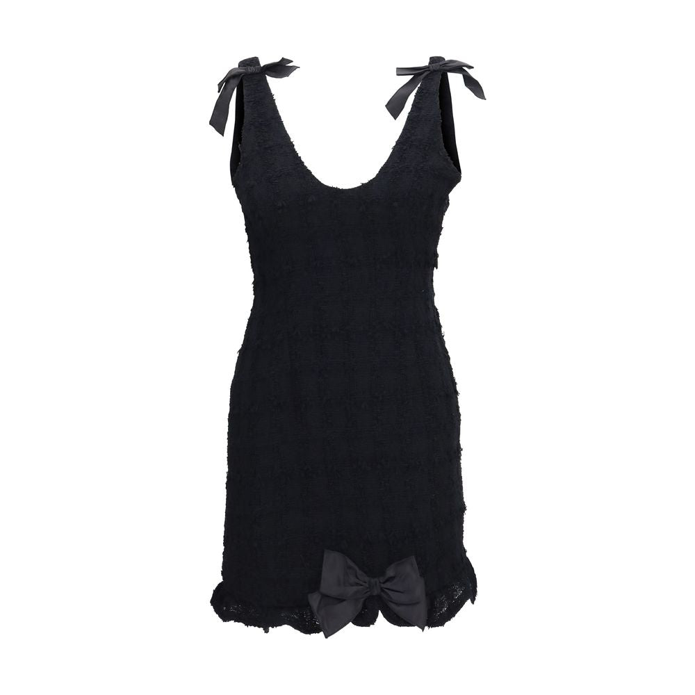 Black Cotton Casual Dress