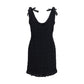 Black Cotton Casual Dress