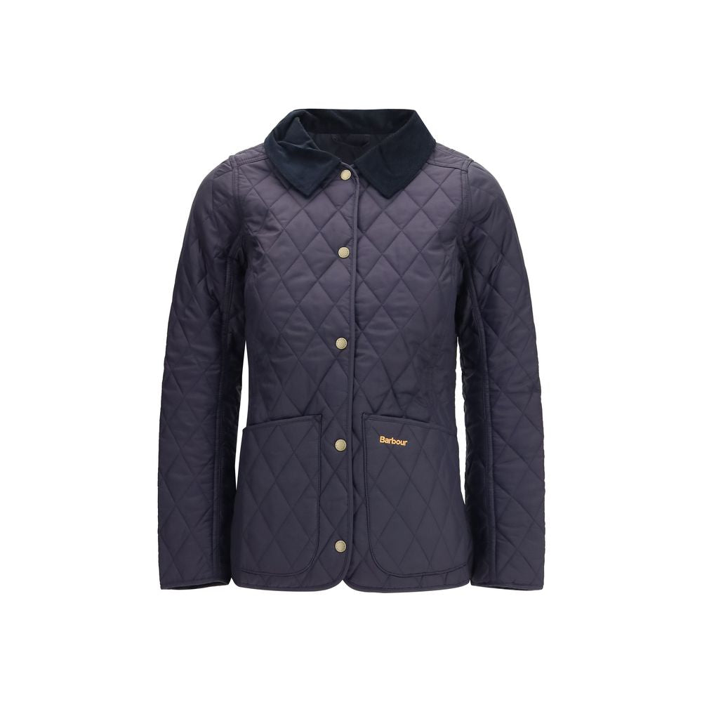 Blue Polyamide Full-Length Jacket