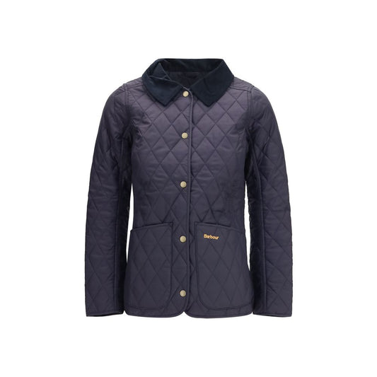 Blue Polyamide Full-Length Jacket