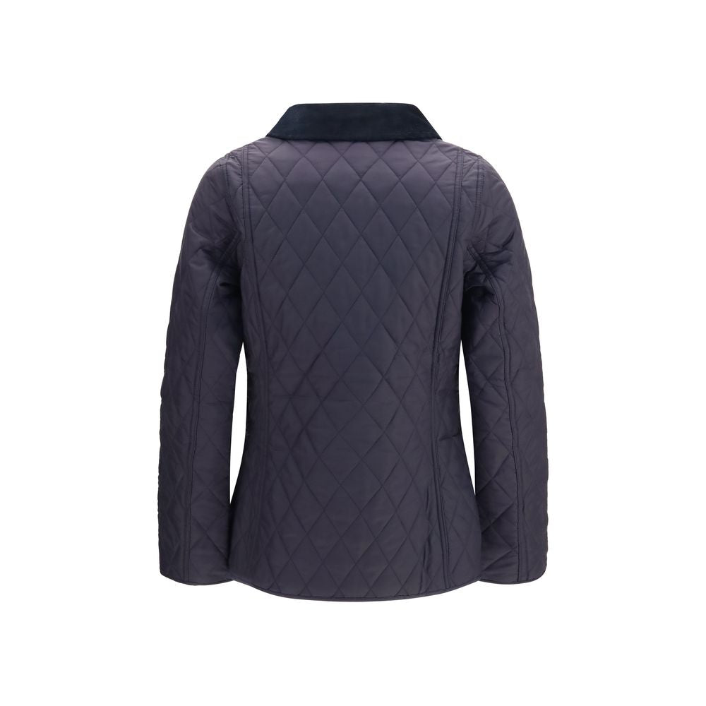 Blue Polyamide Full-Length Jacket