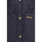 Blue Polyamide Full-Length Jacket