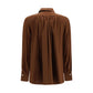 Brown Silk Blouse