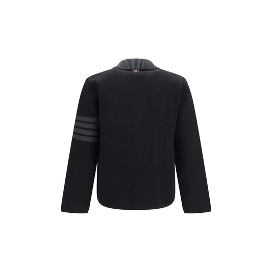 Black Wool Oves Aries Biker Jacket