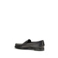 Black Calf Leather Bos Taurus Slip-On Loafers
