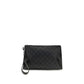 Black Cotton Clutch Bag