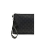 Black Cotton Clutch Bag