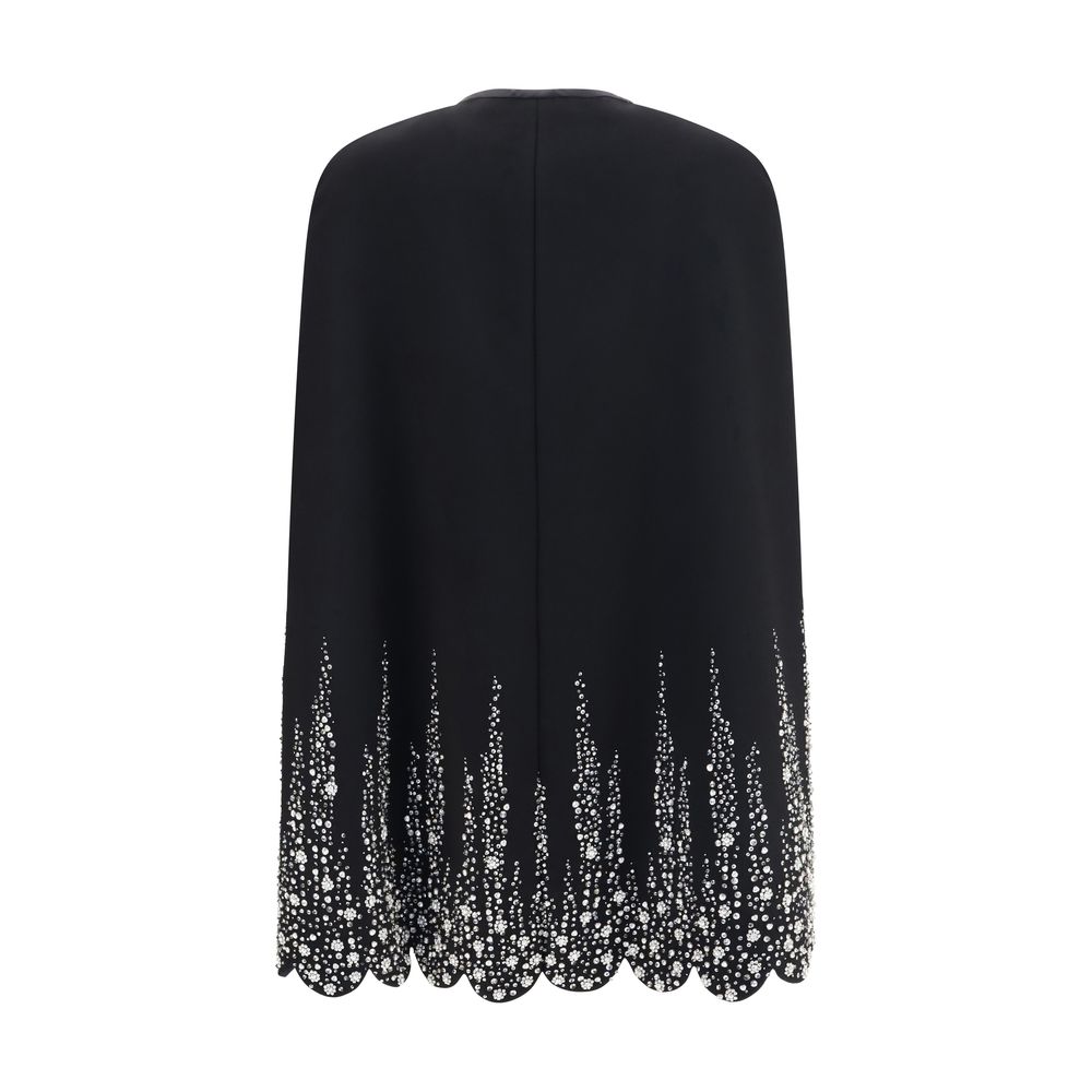 Black Wool Oves Aries Coat