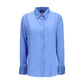 Blue Silk Blouse