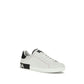 White Calf Leather Bos Taurus Low Top Sneakers