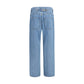 Blue Cotton Relaxed Fit Jeans