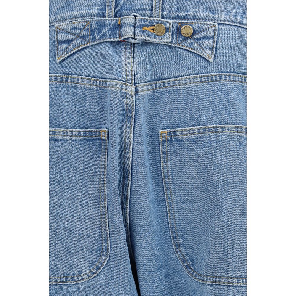 Blue Cotton Relaxed Fit Jeans