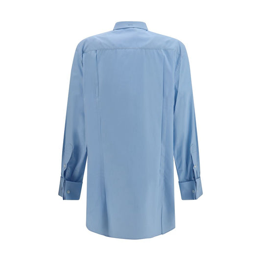 Blue Cotton Dress Shirt
