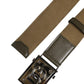Men Military Green DG Logo Plaque Buckle Belt
