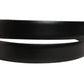 Black Leather Gold Tone Metal Buckle Belt