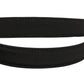 Black Canvas Leather Gold Metal Buckle Belt