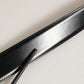 Black Leather Gold Logo Engraved Buckle Belt