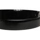 Black Classic Leather Gold Tone Buckle Belt
