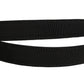 Black Classic Leather Silver Tone Buckle Belt
