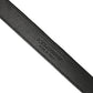Black Classic Leather Silver Tone Buckle Belt