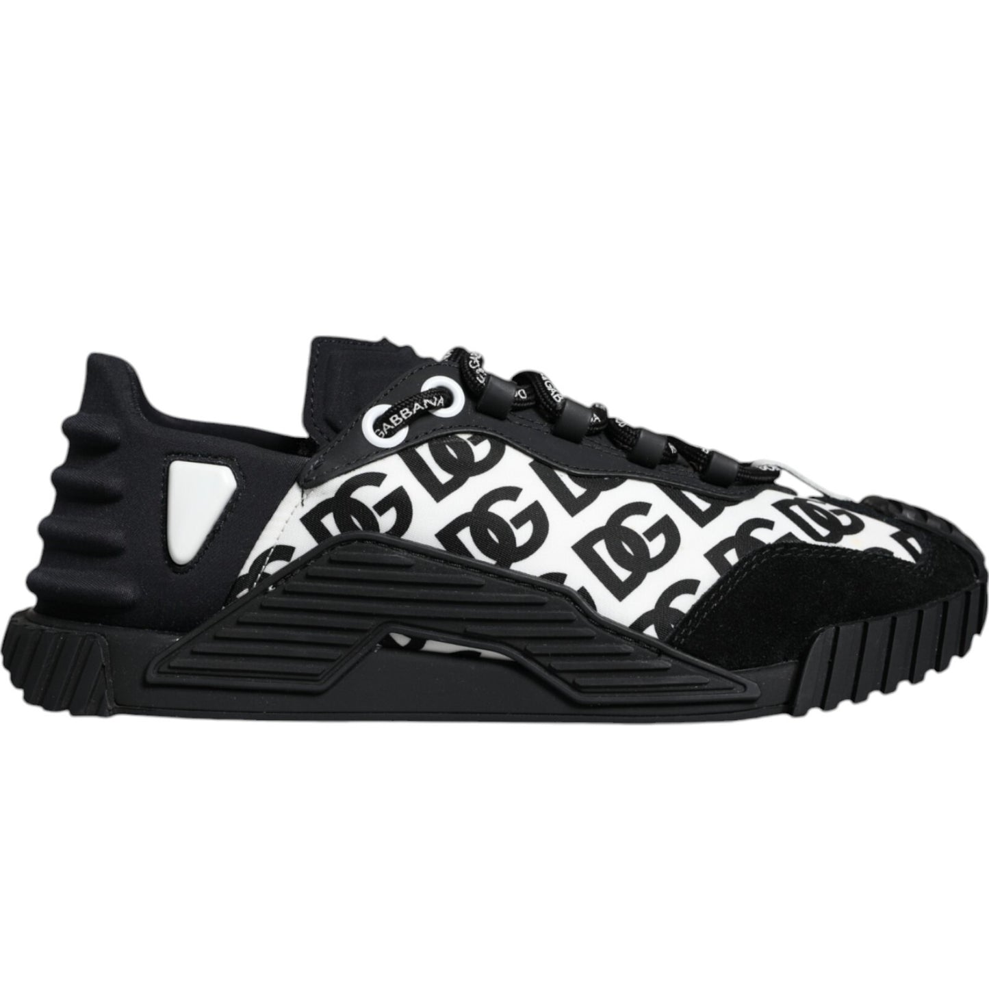 Black Logo Lace Up Low Top NS1 Sneakers Shoes