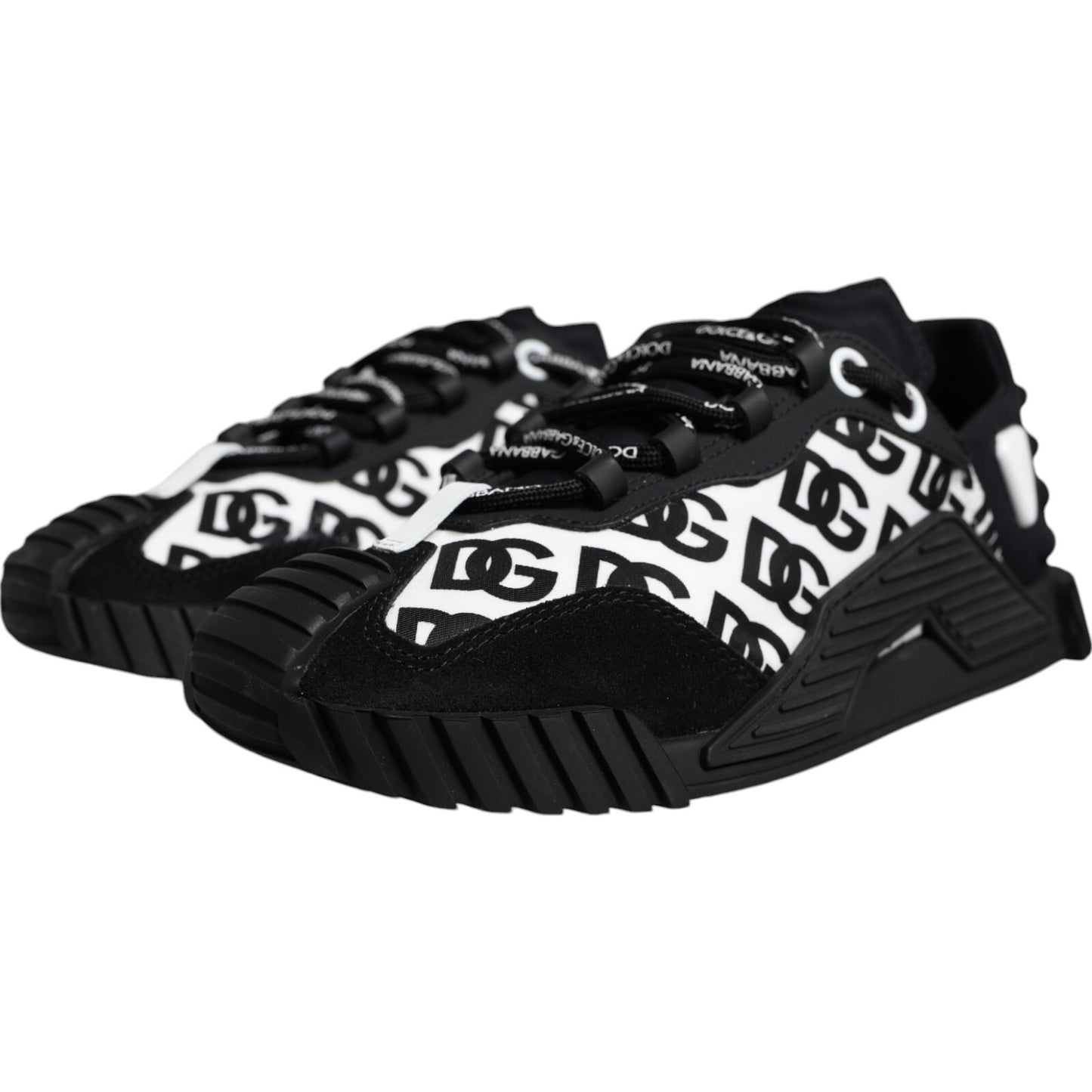 Black Logo Lace Up Low Top NS1 Sneakers Shoes