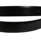 Black Leather Silver Tone Metal Buckle Belt