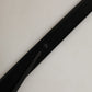 Black Leather Silver Tone Metal Buckle Belt