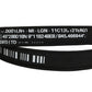 Black Fabric Leather Barcode Silver Buckle Belt