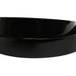 Black Classic Leather Silver Tone Buckle Belt