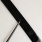 Black Classic Leather Silver Tone Buckle Belt